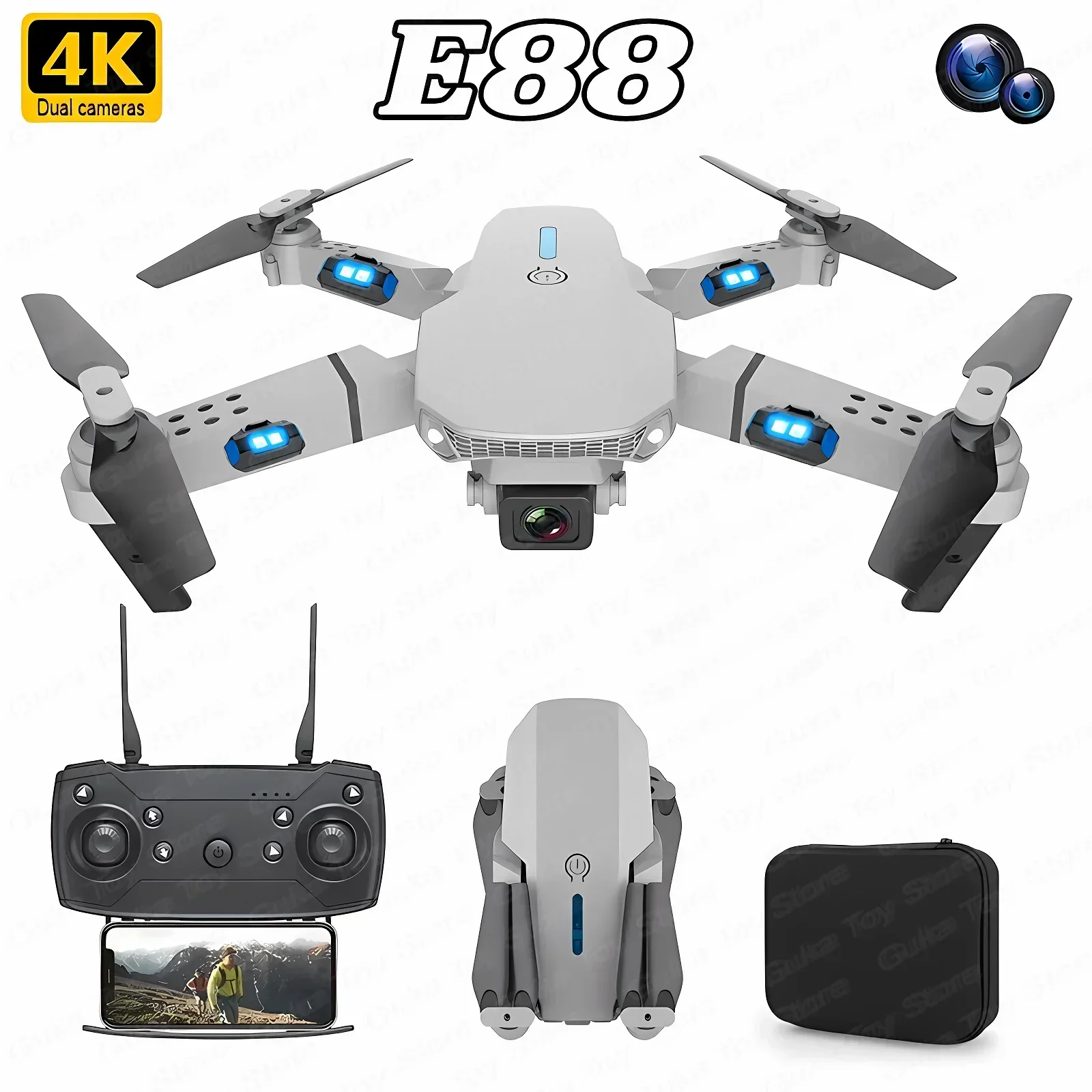 E88 Pro WIFI FPV Drone Wide An - Rc Helicopter Case 리뷰 및 가격
